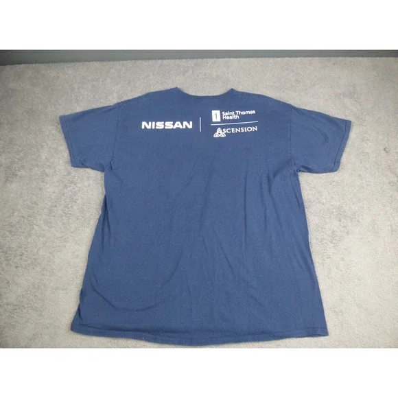 Tennessee Titans Exotic Smashmouth Football Shirt Mens XL Navy Blue NFL - Picture 7 of 9